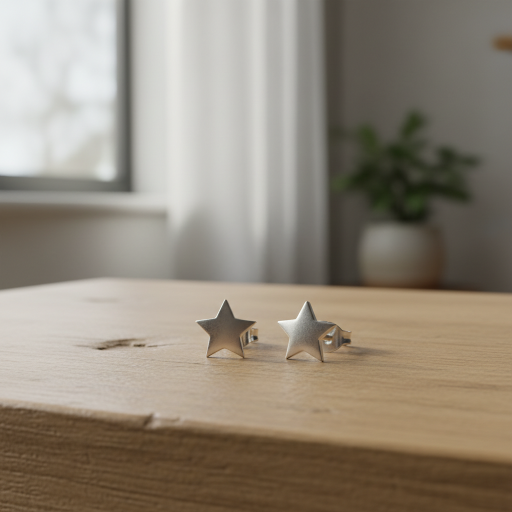 Brinco Estrela Minimalista - Lifestyle